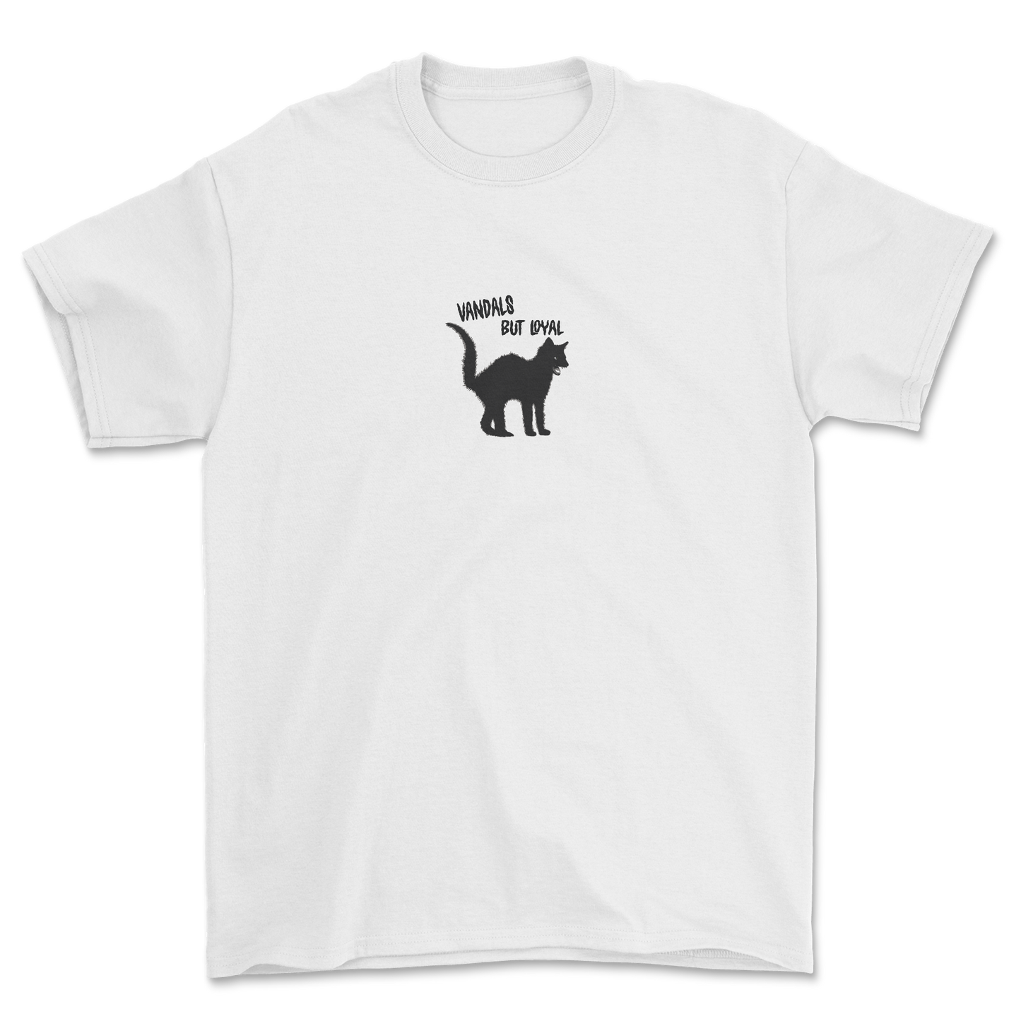 CAMISETA BLACK CAT BLANCA
