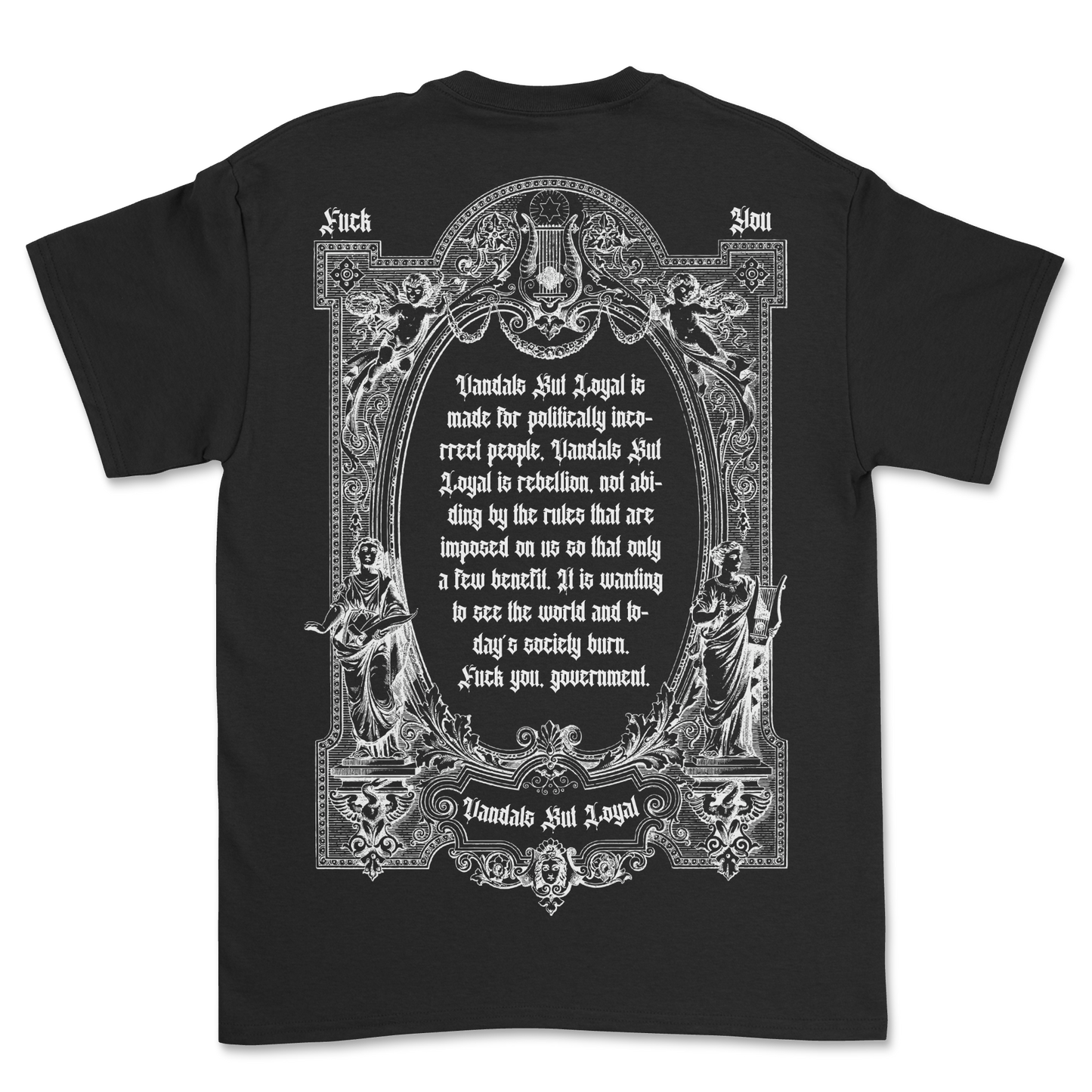 CAMISETA FCK GOVERNMENT NEGRA