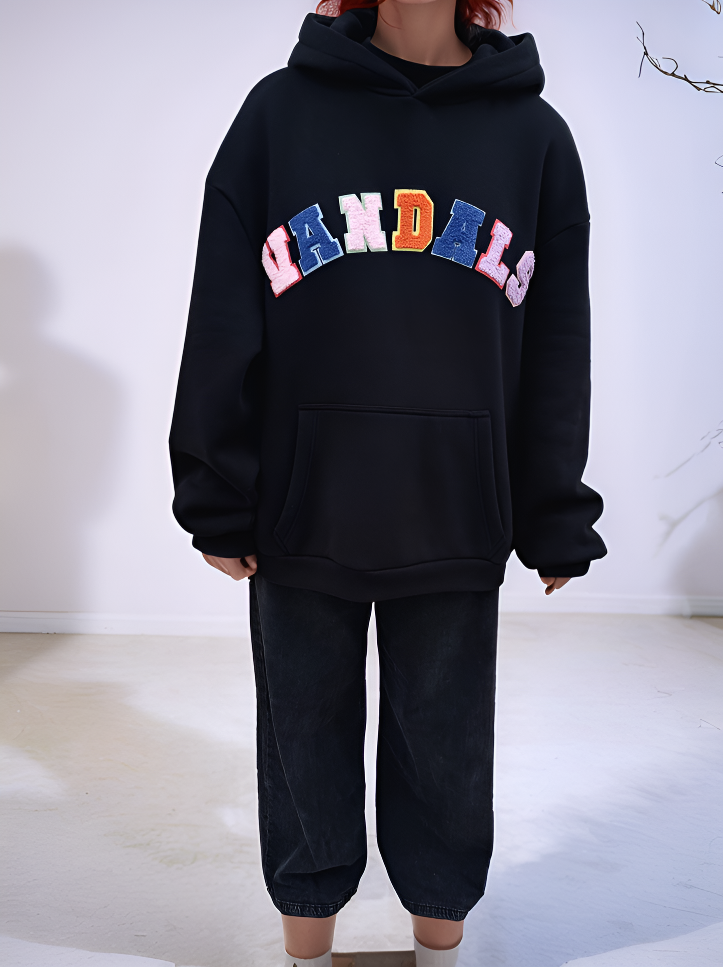 SUDADERA NEGRA VANDALS TEAM