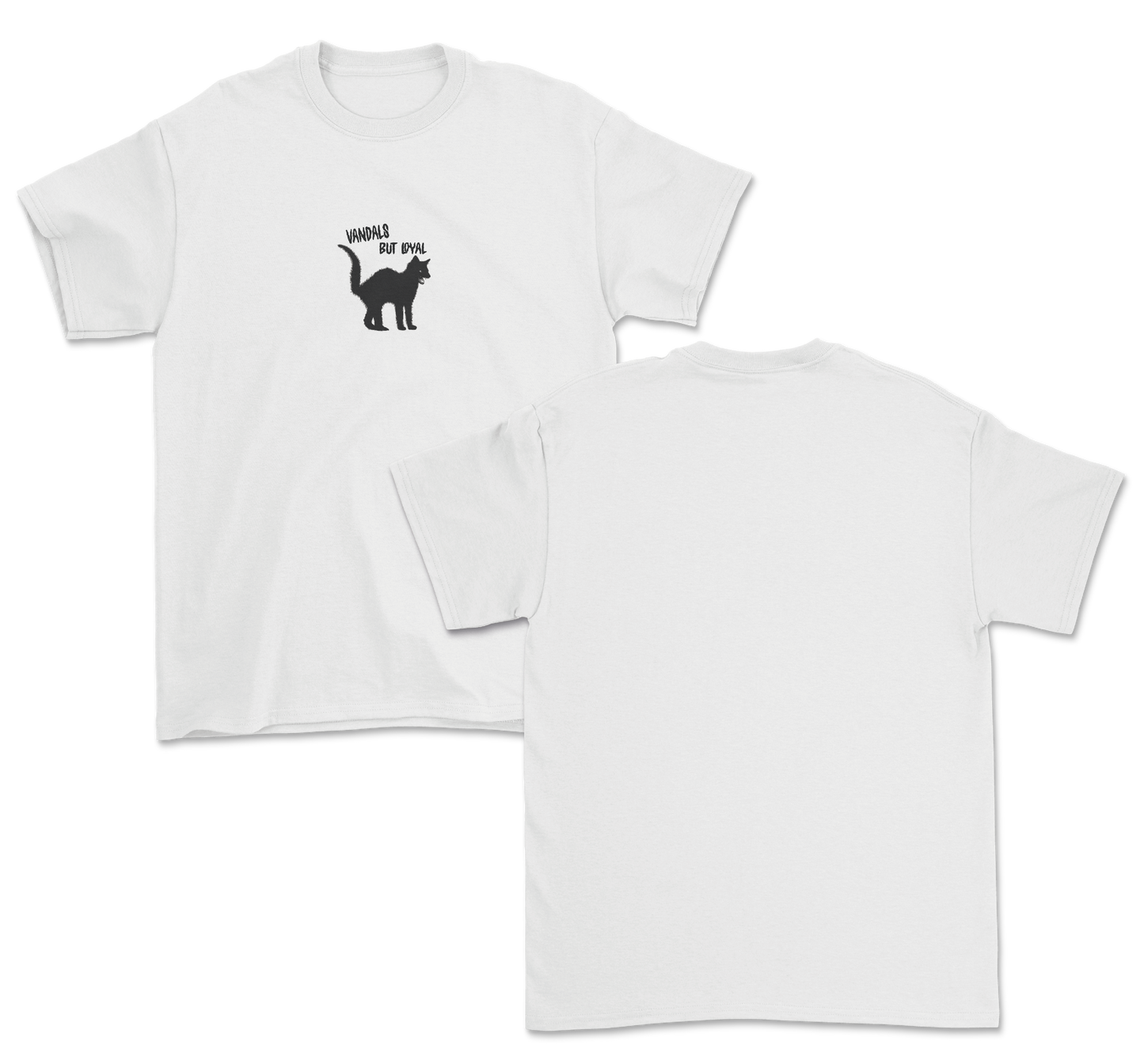 CAMISETA BLACK CAT BLANCA