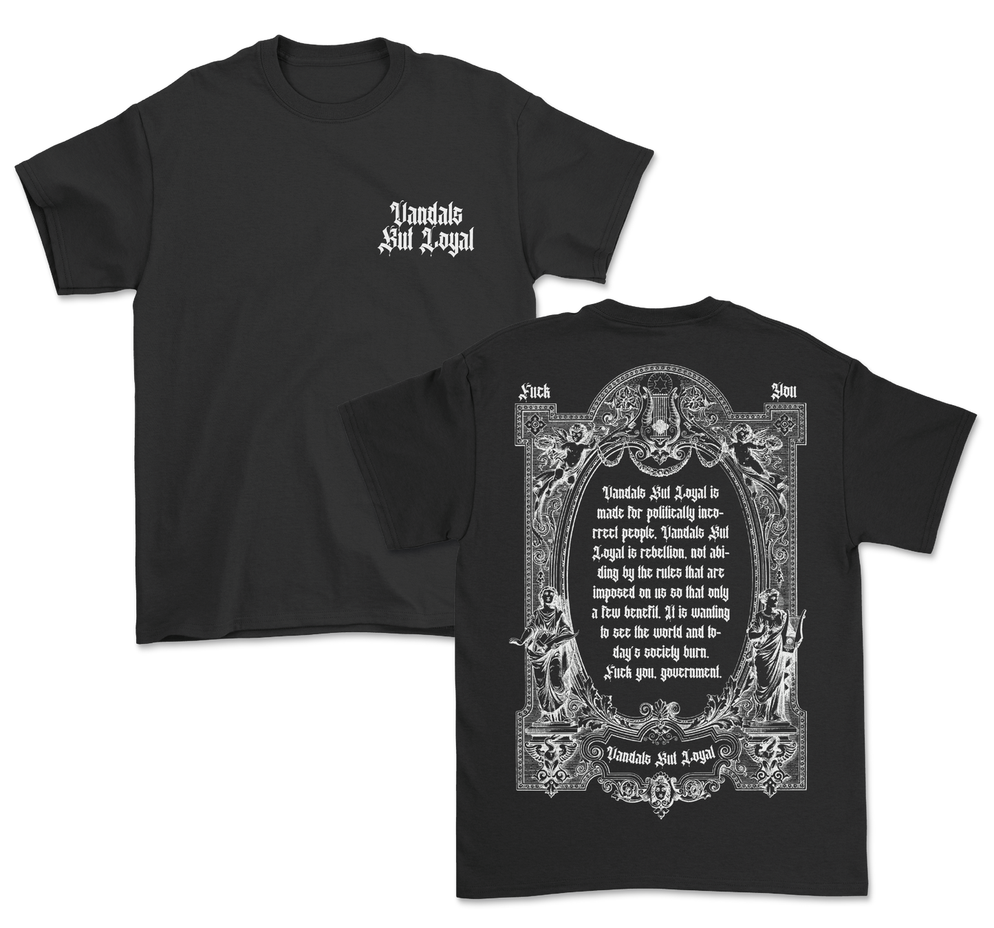 CAMISETA FCK GOVERNMENT NEGRA