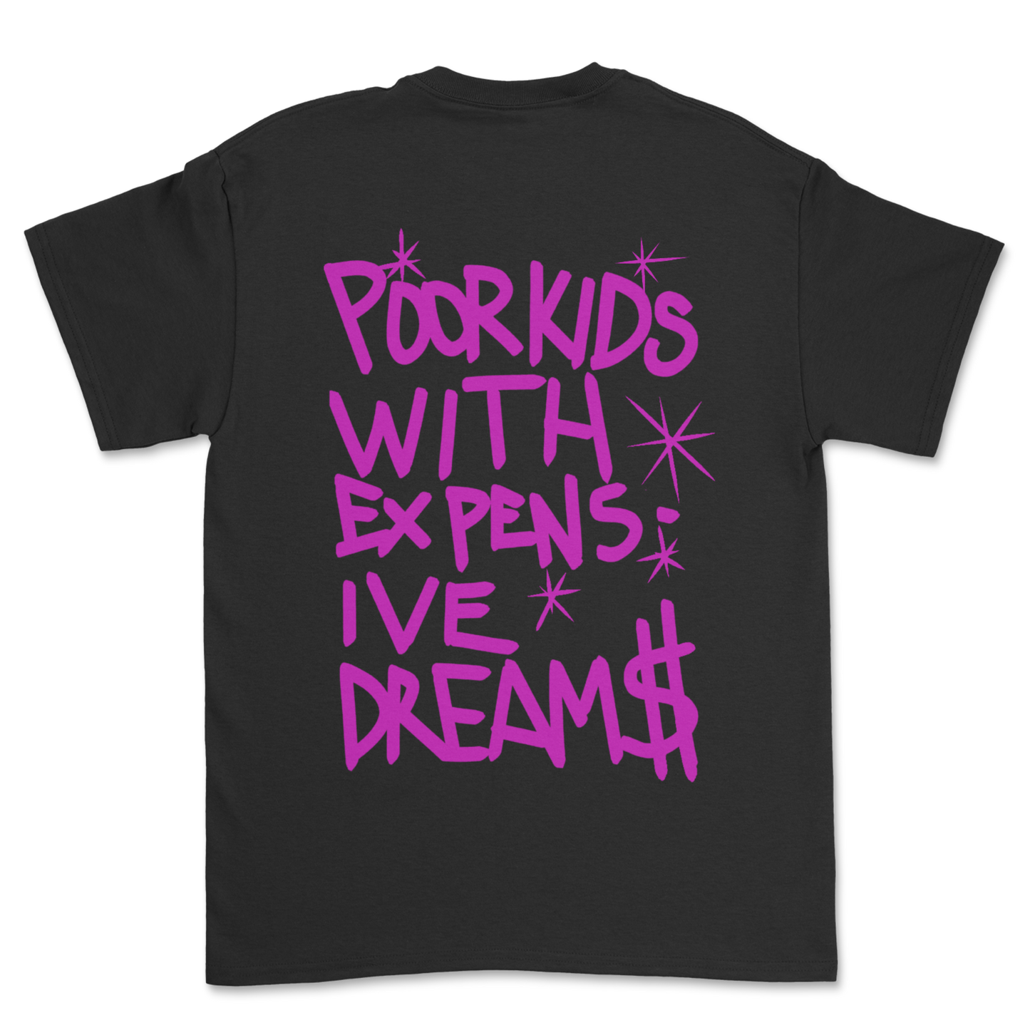 CAMISETA POOR KIDS NEGRA
