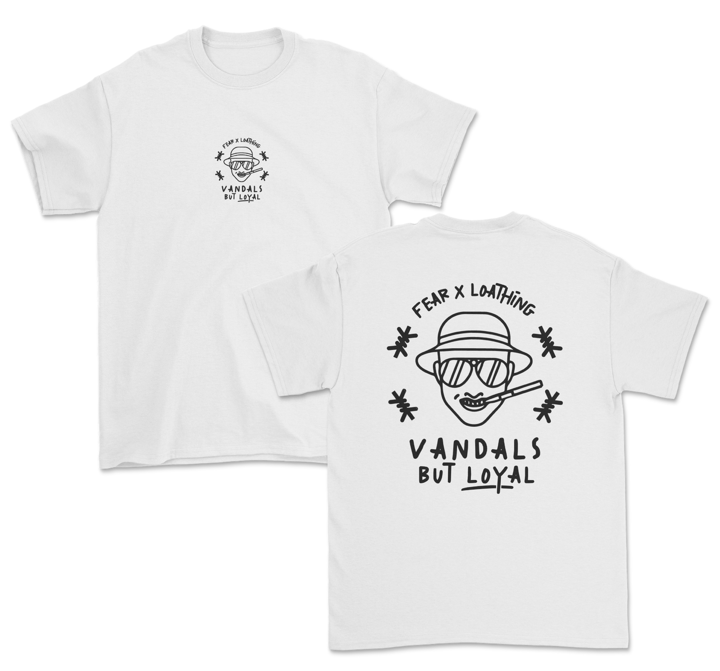 CAMISETA FEAR X LOATHING BLANCA