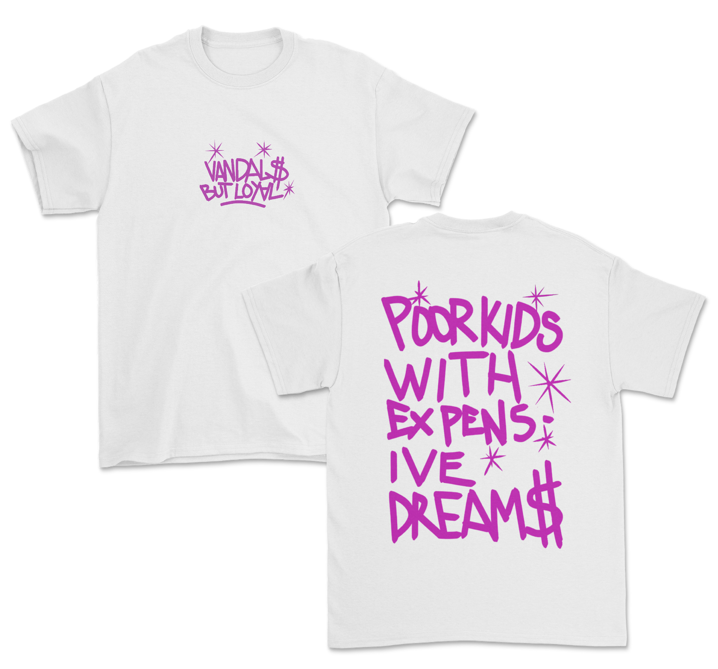 CAMISETA POOR KIDS BLANCA