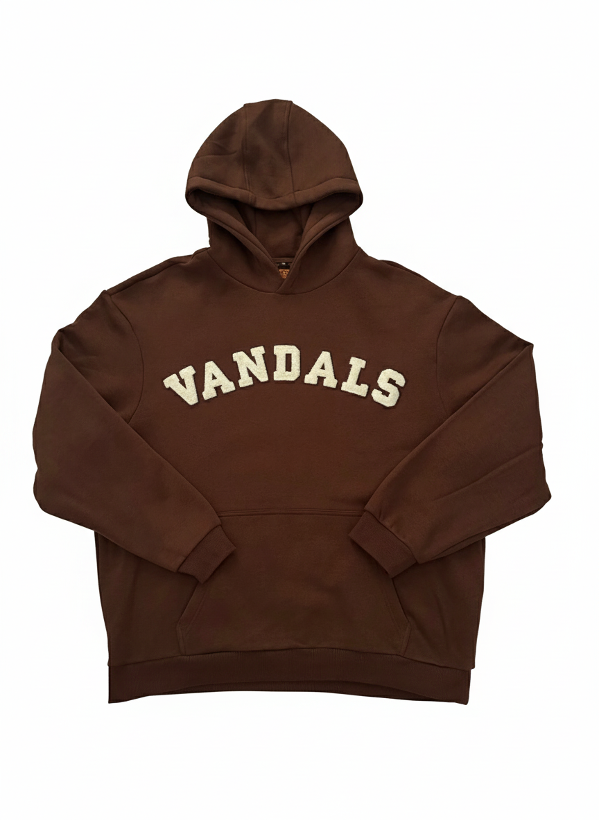 SUDADERA CON CAPUCHA BROWN TM