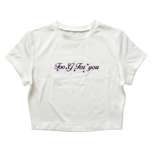 Top Too G For You White/Purple