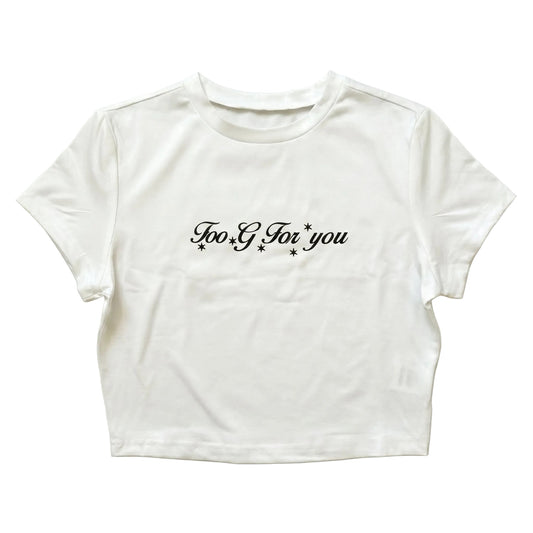 Top Too G For You White/Black