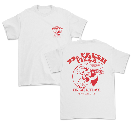 CAMISETA FRESH PIZZA BLANCA